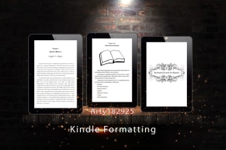 format your book for kindle or other ebooks