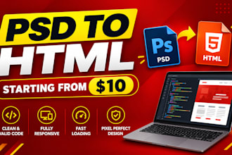 convert psd to html