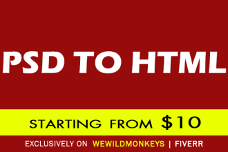 convert psd to html