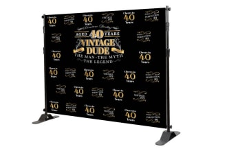 design trade booth,backdrop,step and repeat banner in 4 hour