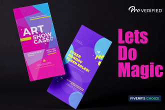 design professional flyer and brochure for marketing events