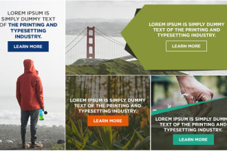 stunning banner ads for google and adroll marketing