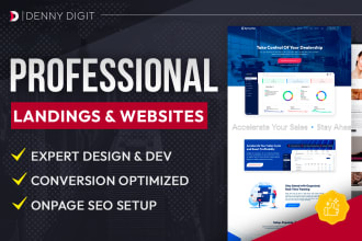 design and build a professional landing page on wordpress
