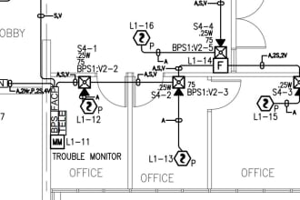 design fire alarm system with riser, voltage drop, battery calculation
