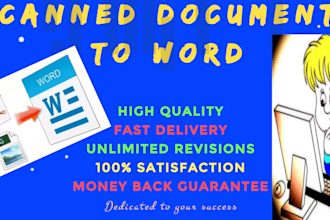 convert PDF to word