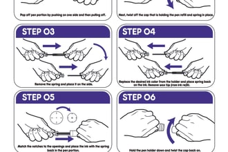 draw instruction manual, step, line art