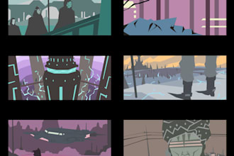 Review  draw you a sequence, storyboard or keyframes for animation