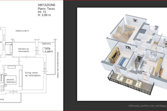 create 2d and 3d floor plan