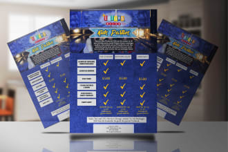 design event flyer, social media poster