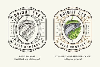 design vintage and retro logo