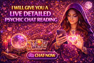 give you a live detailed psychic chat reading