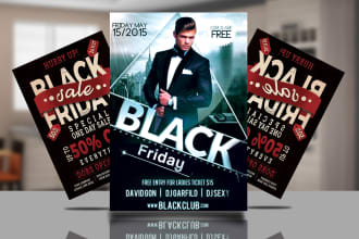 do black friday sale flyer promotional flyer and poster