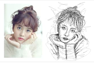 draw a good scribble art