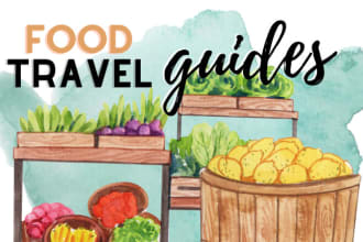write a food travel guide