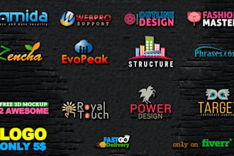 do simple logo with a trendy t shirt design