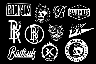 create hand drawing logo package