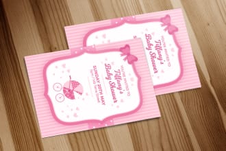 beautiful baby shower invitation
