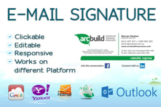 do HTML email signature
