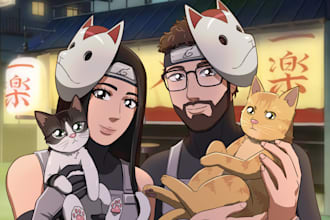draw you in the naruto style
