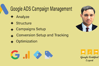 setup optimize and manage google ads adwords campaigns