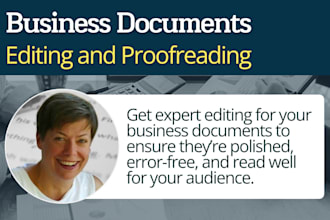 proofread and edit your business documents