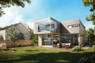 design and render 3d exterior and interior for your house
