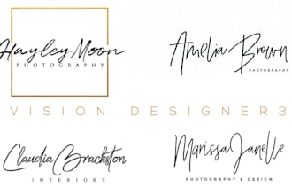 design handwritten, signature, cursive, calligraphy logo
