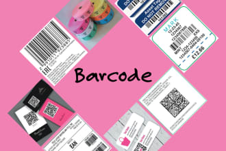 design qr code, datamatrix, barcode label for your brand