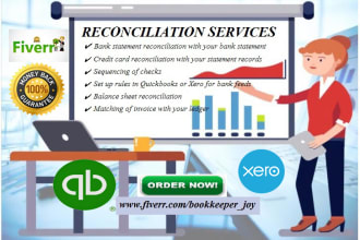 do bank reconciliation using quickbooks, xero, and excel