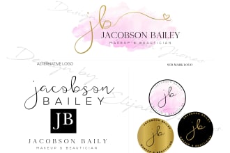 design stunning watercolor signature and bakery product logo