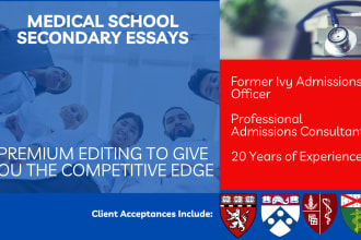 edit your medical school secondary essays