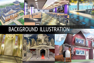 do background illustration anime for vn gamesproject comic tcg