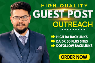 provide dofollow guest post outreach seo backlinks