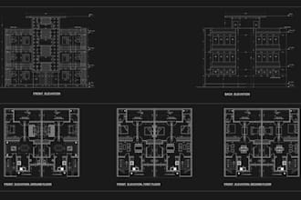 give architecture autocad drawing