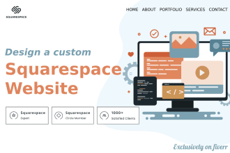 design a custom squarespace website