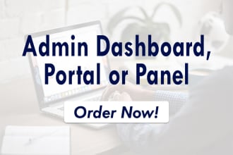 develop php web admin dashboard, portal or panel