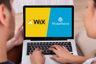 convert wix to wordpress SEO responsive website