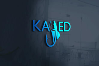 design modern creative fishing and hunting logo