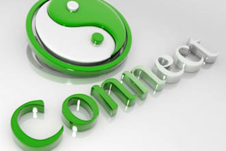 design And Create a pro 3D Logo for, in every format