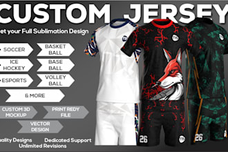 do custom sports jersey design for your team