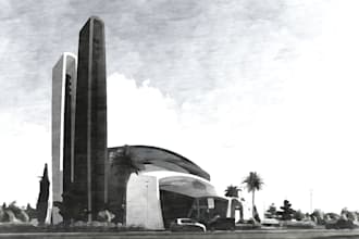 design architectural projects as 3d models, floor plan, section, elevation views