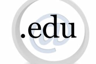 give 2 edu email addresses