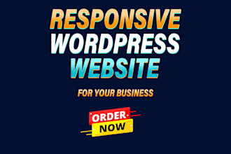 create a responsive wordpress website design in 24 hours