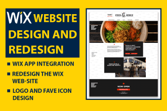 do complete dynamic wix website or redesign wix website
