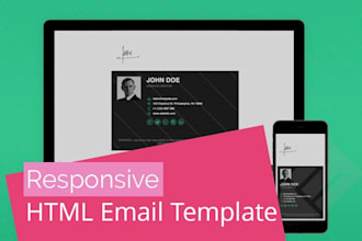 design responsive HTML email template for your business