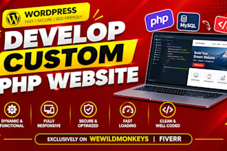 develop custom php website