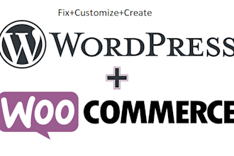 fix,customize or make woocommerce website