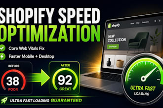 do shopify speed optimization and fix core web vitals