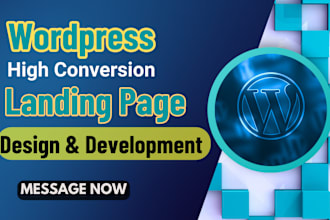 develop wordpress website, design compelling landing page with elementor pro