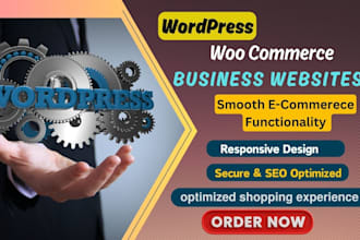 design and develop wordpress woocommerce website with SEO setup